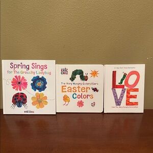 Eric Carle Children's Book Set, Including 2 Hungry Caterpillar books